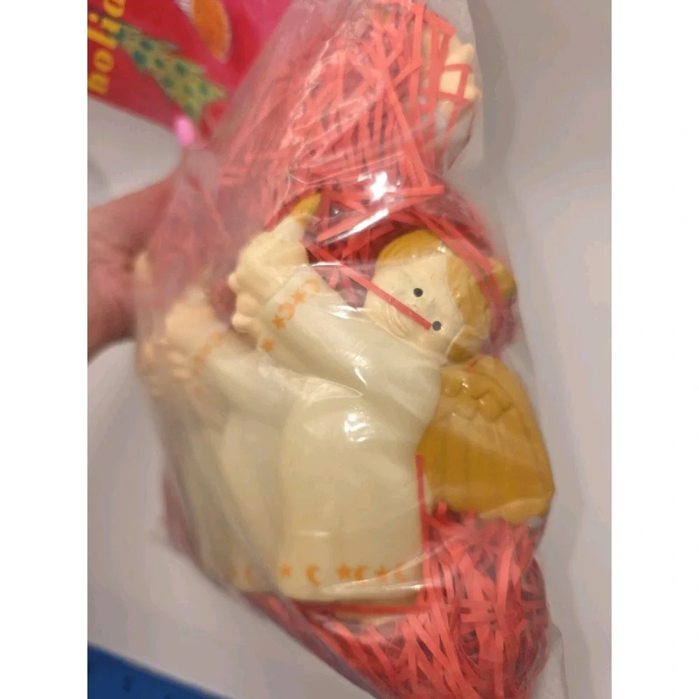 Vintage 1999 Angel Theme Primal Lite Holiday String Light Set Blow Mold